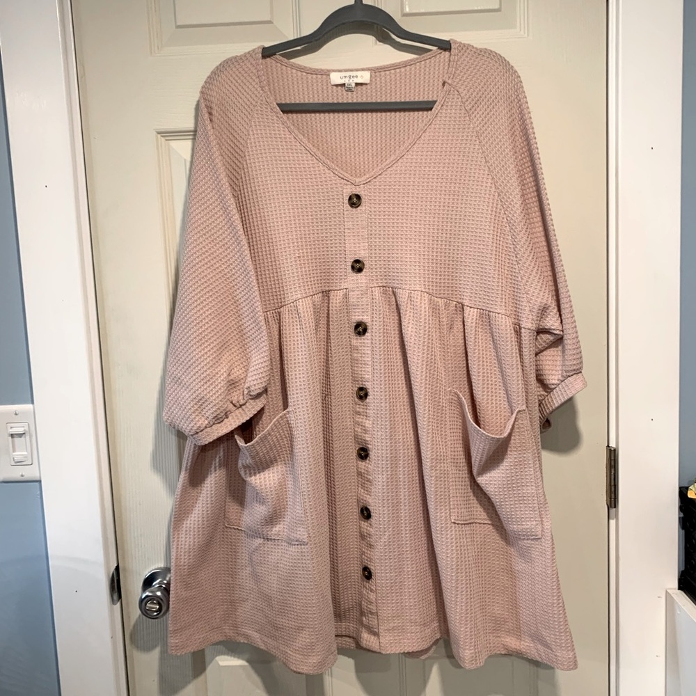 Cute Knitted Dress with Pockets